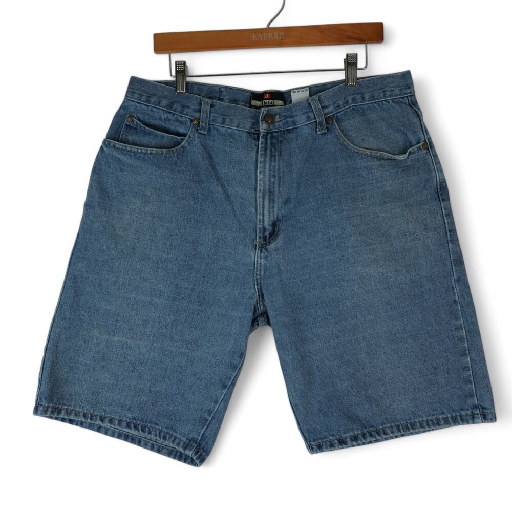 Vintage Jingo Shorts Mens 38x10 Denim Jean Jorts Y2K‎ Baggy Hip Hop Skater